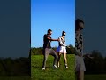 NEW DANCE TREND to I like you by Post Malone and Doja Cat - Jasmin and James #shorts