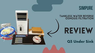 SimPure Q3-600 Tankless Reverse Osmosis System - Product Review Unboxing