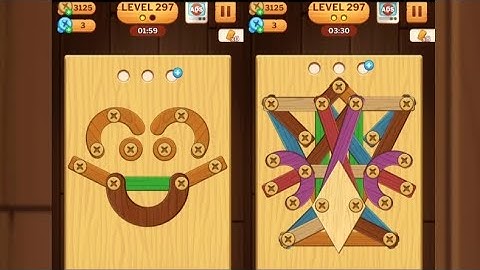 Screw Puzzle: Wood Nut & Bolt - Level 297