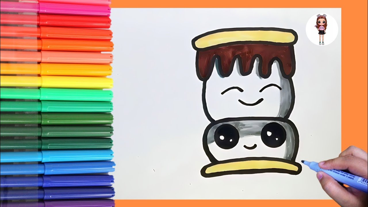 Crayon Kawaii Chamallow Facile ! 