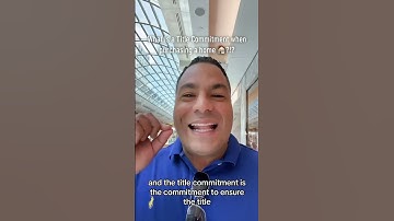 What exactly is a title commitment?!? #powerplayer #realestateagent #realestatebroker #realestate