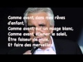 Michel Sardou - L'aigle noir avec lyrics