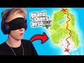 GTA V - PRZEZ CAŁĄ MAPĘ NA ŚLEPO CHALLENGE! ⛔👀