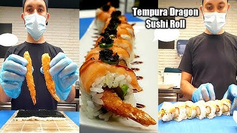 How to make Tempura Sushi Roll II Dragon Sushi Roll