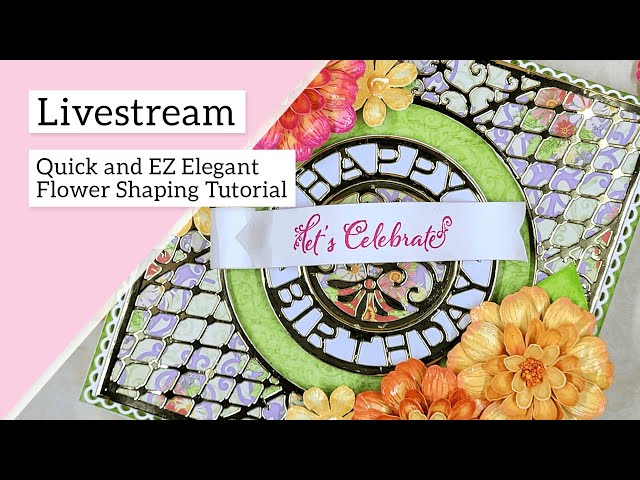 HC-10 Heartfelt Creations カメリアカーネーション Quick and EZ Elegant Flower Shaping Tutorial - YouTube
