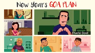 New Year Goa Plan | Travel Plan | Video Call | Friends |Animated Video | Cartoon | Indian Animation