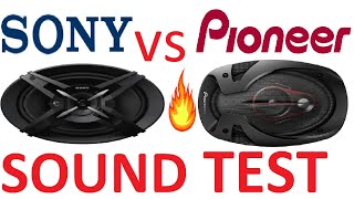 Sony vs Pioneer car speaker sound testing.Sony XS-FB693E vs Pioneer TS-R6951S .full review.