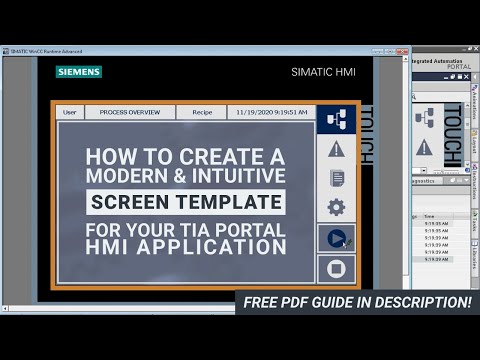 How to Create a Modern/Intuitive Screen Template for Your TIA HMI Application