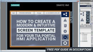 How to Create a Modern & Intuitive Screen Template for Your TIA HMI Application | Training Tutorial