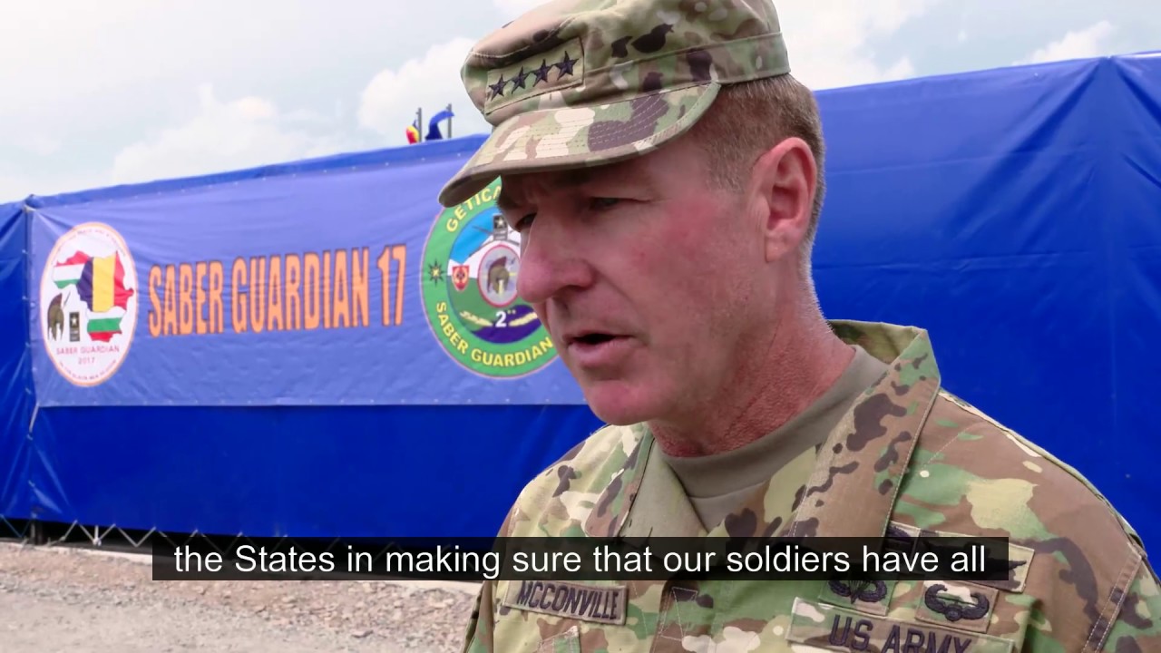 GEN James McConville, VCSA: Log Support Saber Guardian 17 (Open Cap)