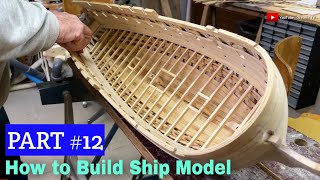 How to Build Ship Model, Part 12 ( Planking Inside )