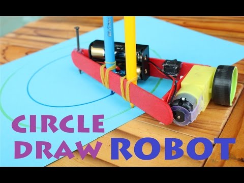 How To Make A Circle Draw Robot - Drawing Compass Machine