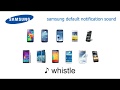 Gambar cover The evolution of SAMSUNG default notification sound: whistle, skylinepiano, skyline, spaceline