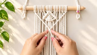 Macramé - Macrame Pattern Tutorial - DIY Macrame Wall Hanging for beginners 