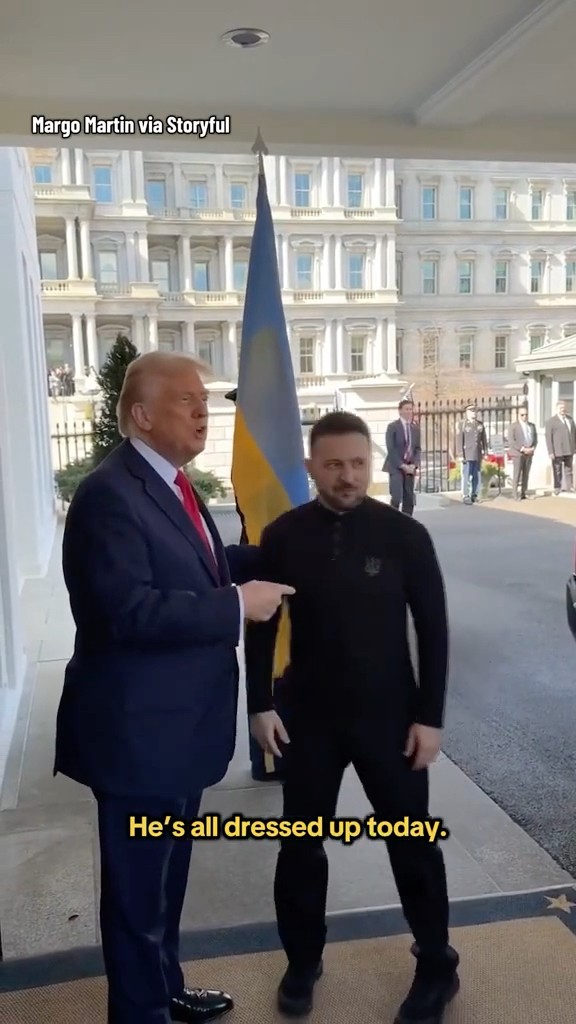 Ukrainian President Volodymyr Zelenskyy faced questioning at White House over attire #shorts