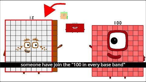 numberblocks 100 in every base band