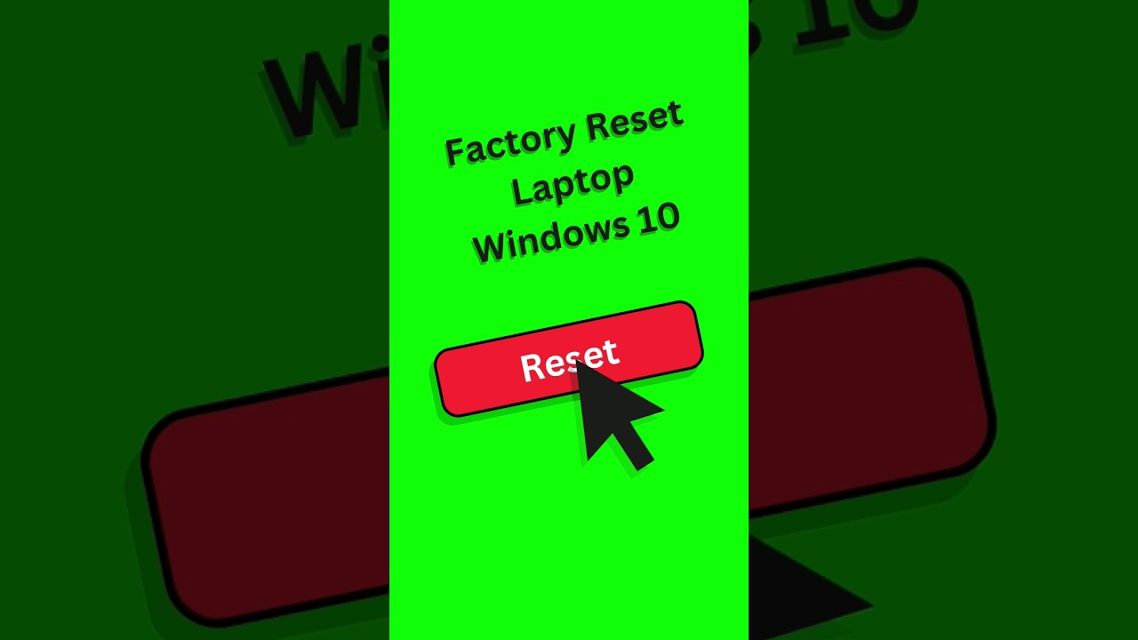 How To Factory Reset Windows 10