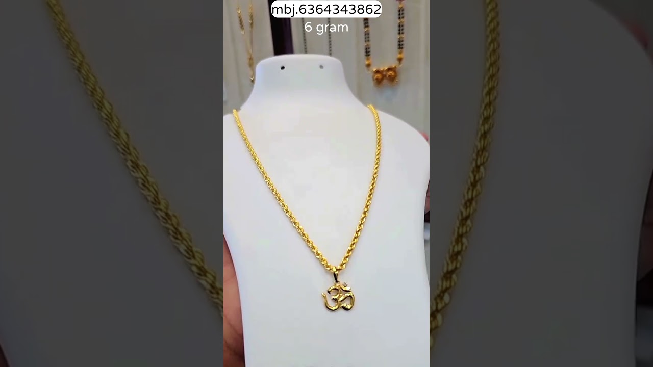 916HM gold chain & pendant 6 gram 