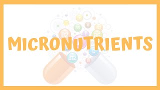 Micronutrients (Vitamins and Minerals needed when dieting)