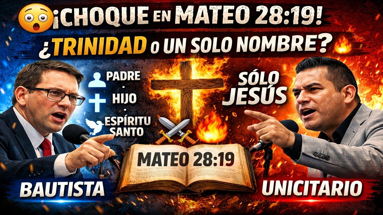 😱DEBATE ¡CHOQUE EN MATEO 28:19! ¿TRINIDAD O UN SOLO NOMBRE? ⚔️🔥 Bautista vs Unicitario
