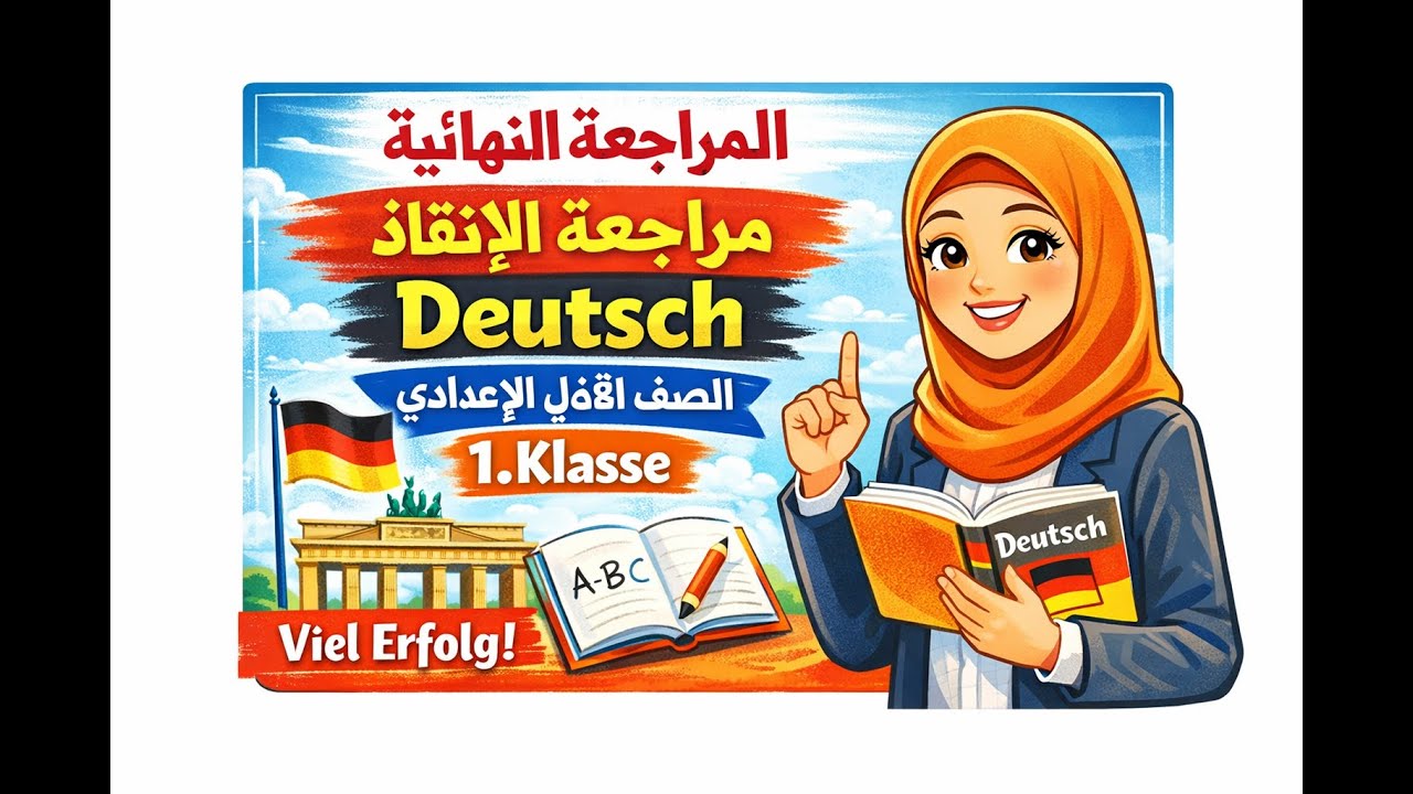 اقوى مراجعة dialoge+Grammatik💥لغة المانية للصف الأول الإعدادي ترم أول لعام ٢٠٢٦ مراجعة الإنقاذ 💣🇩🇪🇩🇪