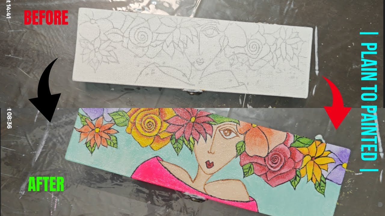 DIY Painted Box Transformation | Turn a Plain Box into a Stunning Art ...