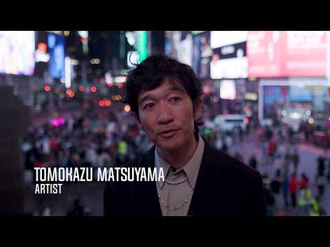 作家本人が《Morning Again》を語る Times Square Arts 公式映像。希望・リズム・自己表現・変容という四つの流れが、深夜のスクリーン群に展開する。