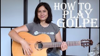 Video thumbnail of "How to play golpe - Hits in Spanish or flamenco guitar"