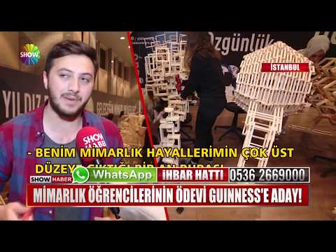 Mimarlık öğrencilerinin ödevi Guinness'e Aday!