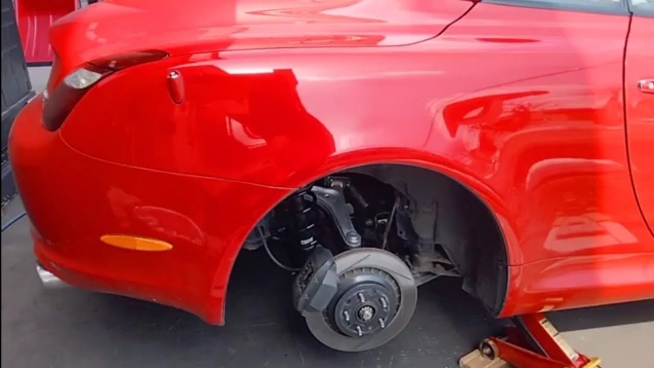 Suspension replaced to new one 40ソアラのサスをsc430の純正サスへ