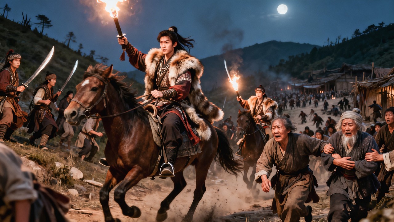 百萬大軍欲夜襲部落，怎料竟不是草原猛士的對手，被狠狠擊潰！#kungfu  #武俠電影