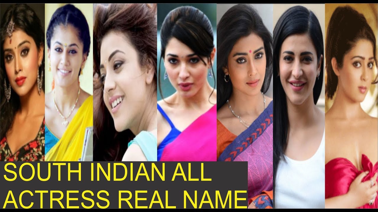 South Indian All Actress Real Names - YouTube