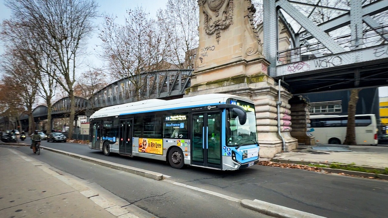 Автобусы в Париже, Франция 🇫🇷 | 2025