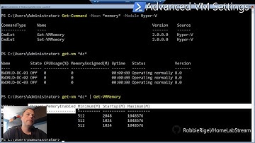 Advanced VM settings and DNS settings through Powershell