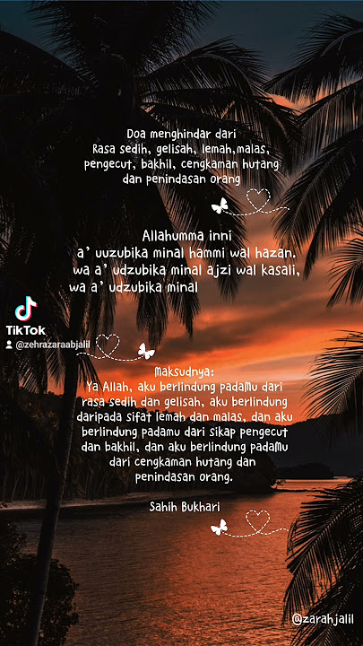 Allahumma innia’uuzubika minal hammi wal hazan