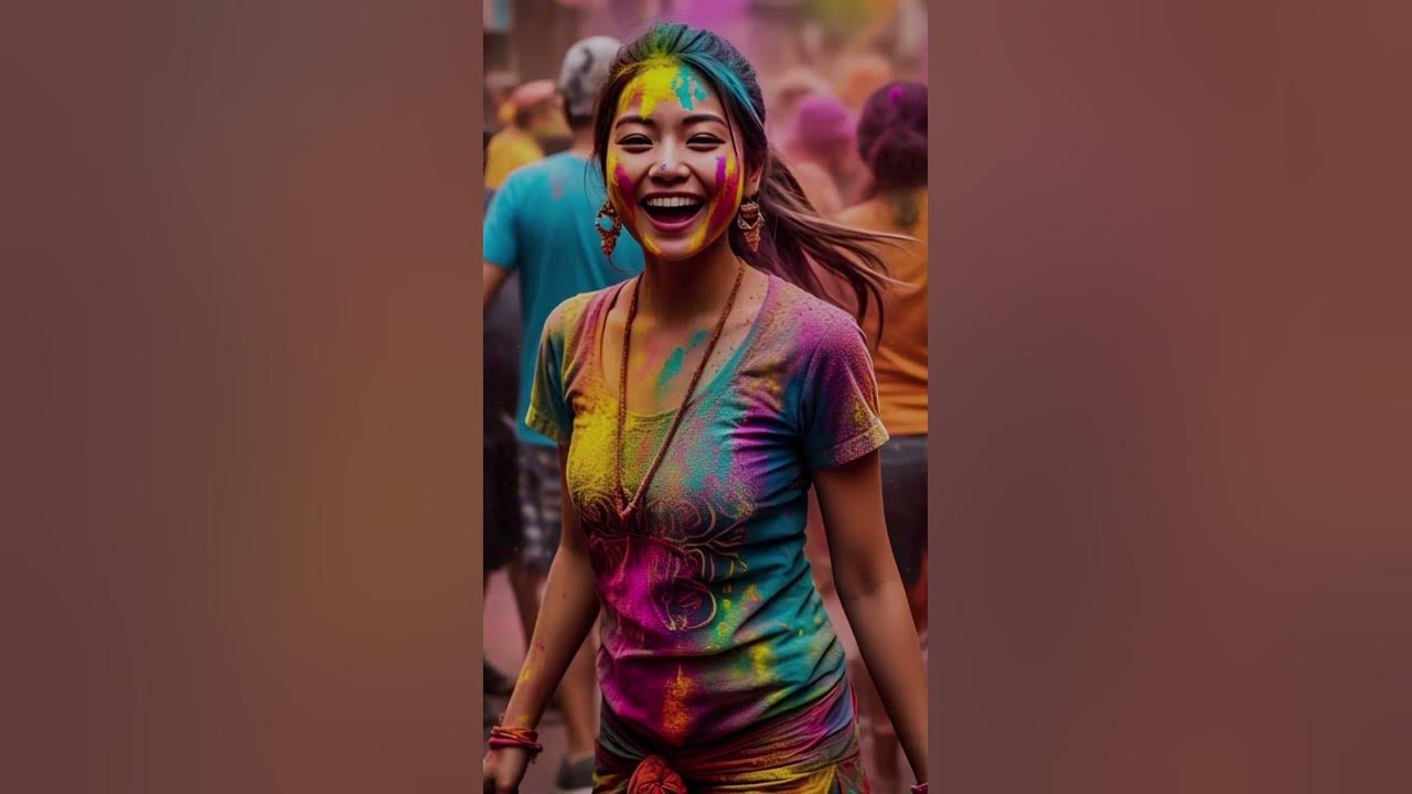 girls holi photo 2025