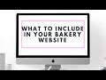 5 Things to Include in your Bakery Website