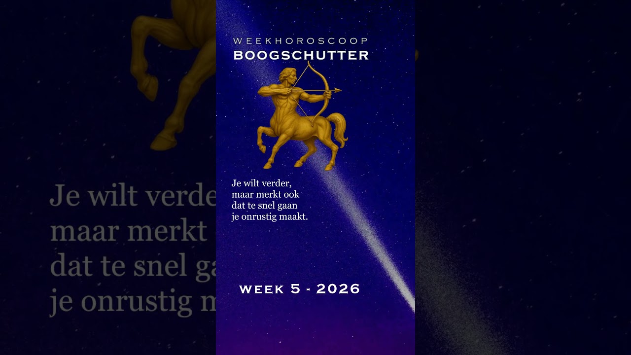 Weekhoroscoop Boogschutter · Week 5 (26 jan – 1 feb 2026)