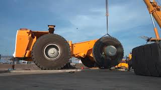 Сборка 320-тонного БелАЗ-75600 (таймлапс) / 320-ton Belaz-75600 haul truck assembling timelapse