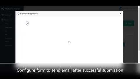 Configure form to send emails, Green Forms (standalone version)