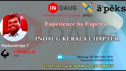 Report Queries and Report Layout in Oracle APEX by Karkuvelraja Thangamariappan