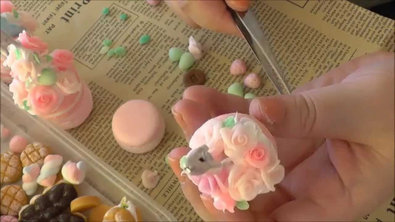 デコラジ ローズガーデンマカロン メモスタンド 自画自賛かなめ スイーツデコ Youtube