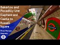 London Underground First Person Journey - Elephant & Castle to Russell Square via Piccadilly Circus