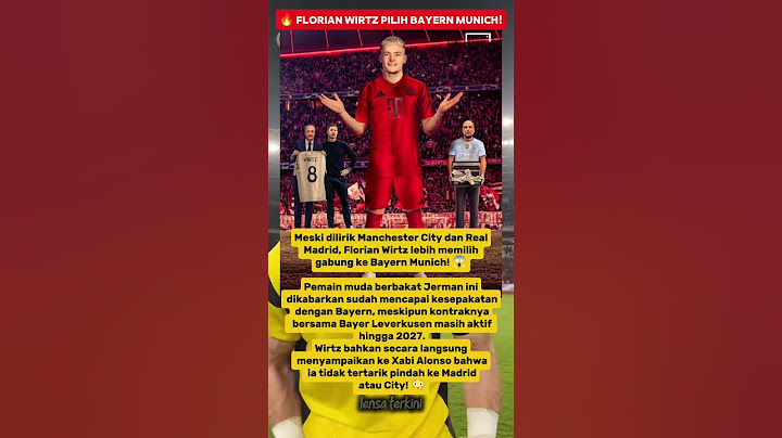 Florian Wirtz Tolak Man City & Madrid! Pilih Bayern Munich! 🔥 #TransferBola