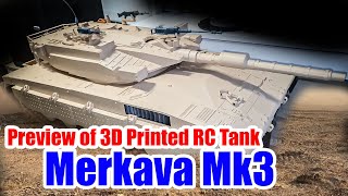 Nový tank L. Horta / Preview of 3D printed RC tank Merkava MK3