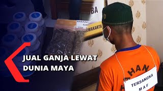 Pasarkan Ganja Lewat Online Ditangkap