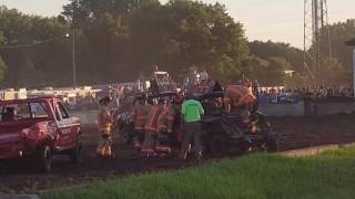 Cannon Valley Fair Full-size Truck demo derby Cannon Falls, MN July 3rd, 2017