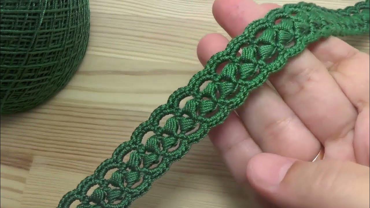 how-to-make-crochet-border-lace-design-for-beginners-super-ribbon