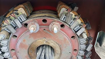 3 phase induction motor wound rotor slip ring 4500KW 4.5 MW review and routine maintenance. carbon