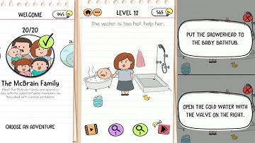 Brain Test 2: Tricky Stories The McBrain Family Walkthrough with tips Levels 1-20
